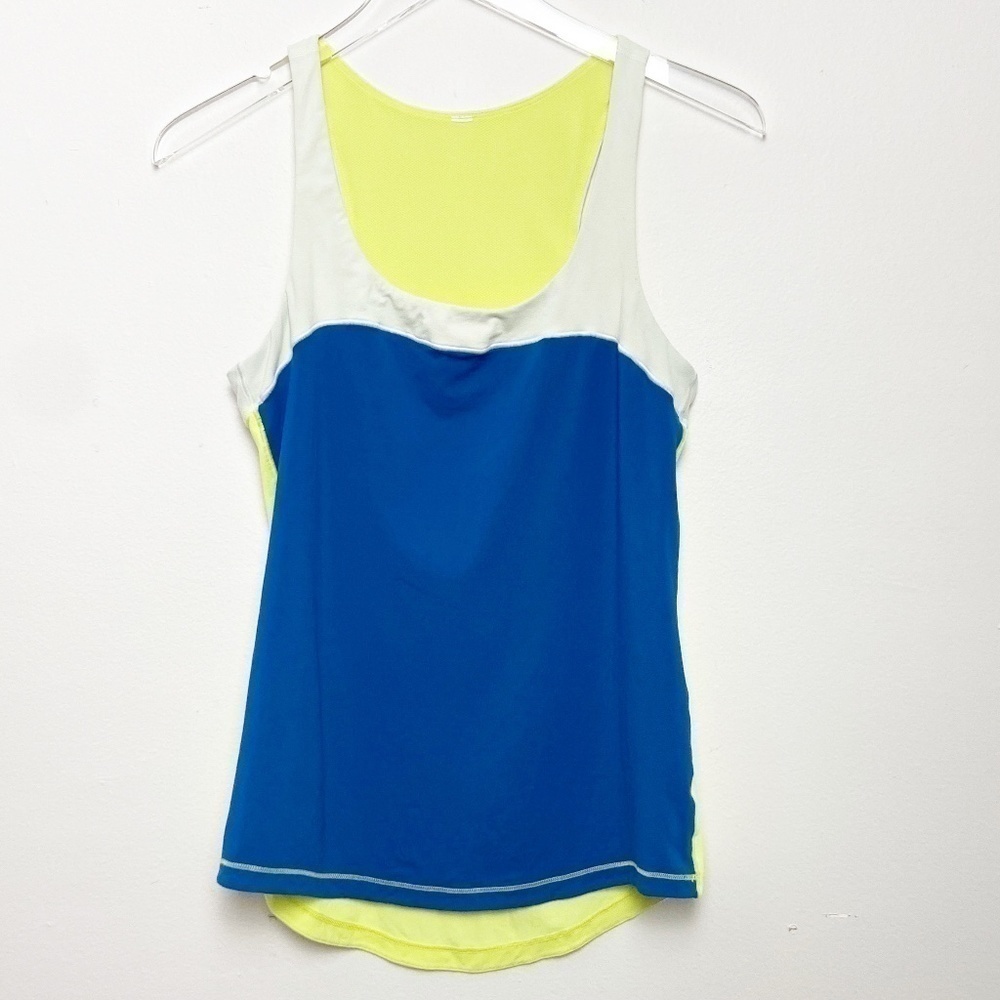 LULULEMON | Blue White Yellow Tank Top